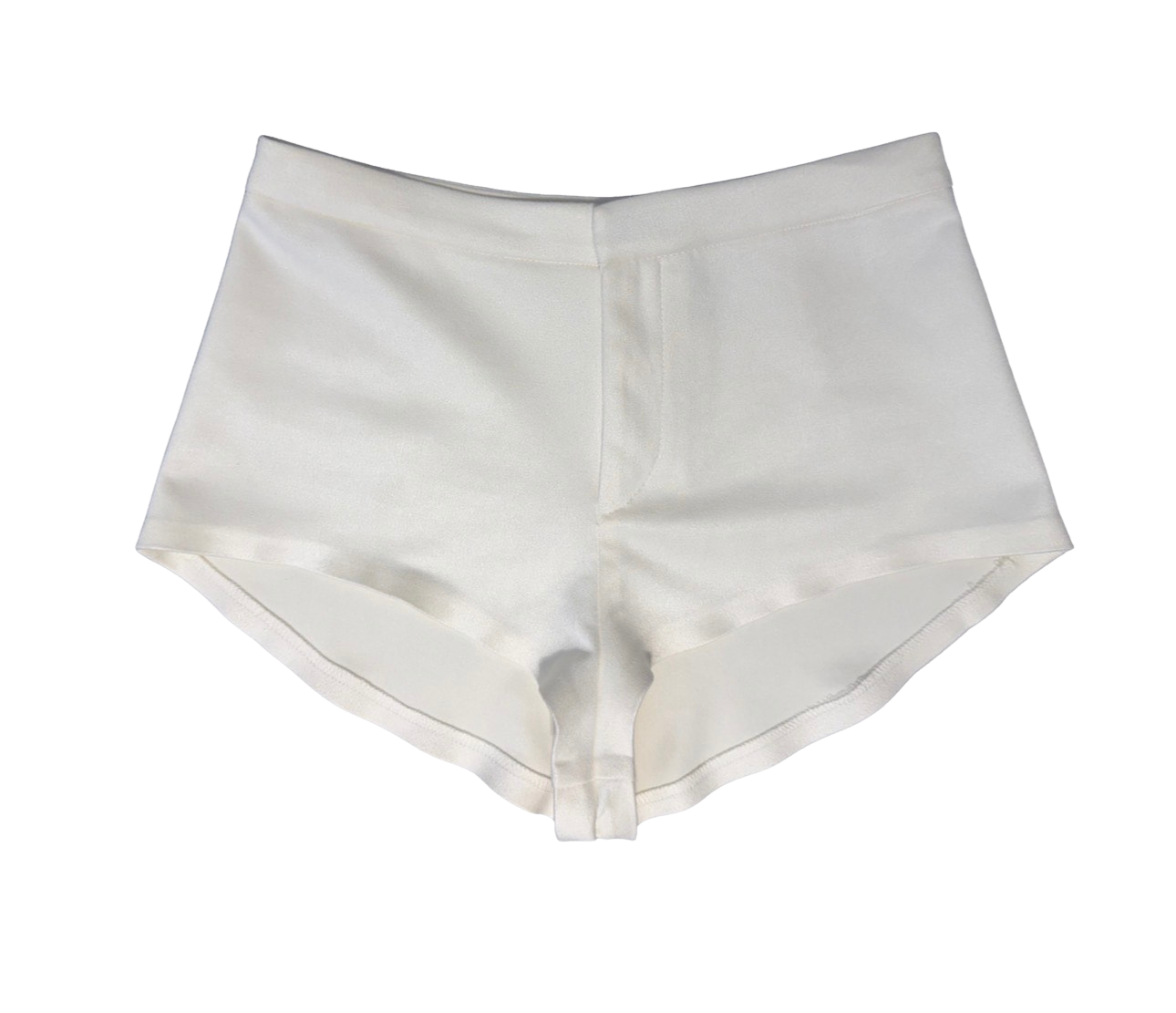Suede Shorts White
